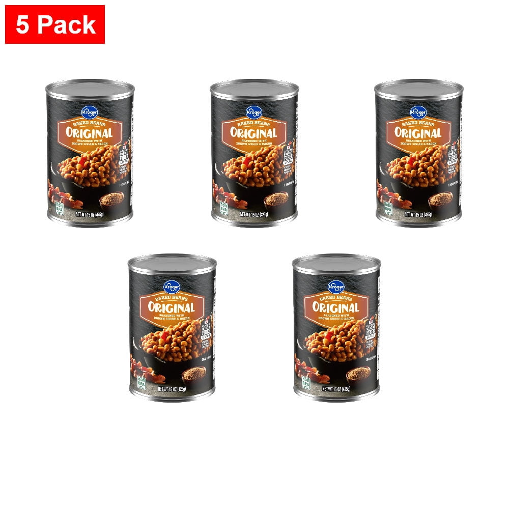 Kroger Original Baked Beans 15 oz - 5 Pack