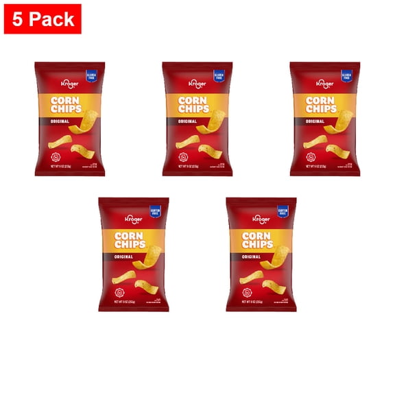 Kroger Original Corn Chips 9 oz - 5 Pack