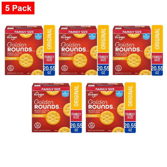 Kroger Original Crackers Family Size 20.55 oz - 5 Pack