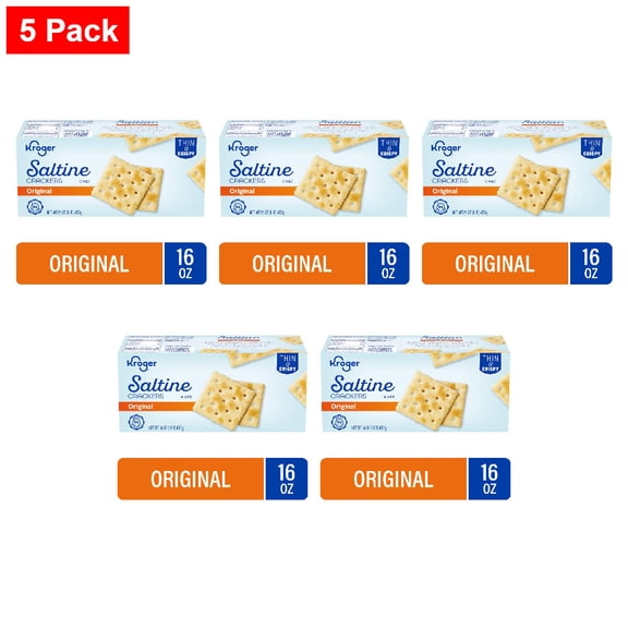 Kroger Original Saltines Crackers 16 oz - 5 Pack