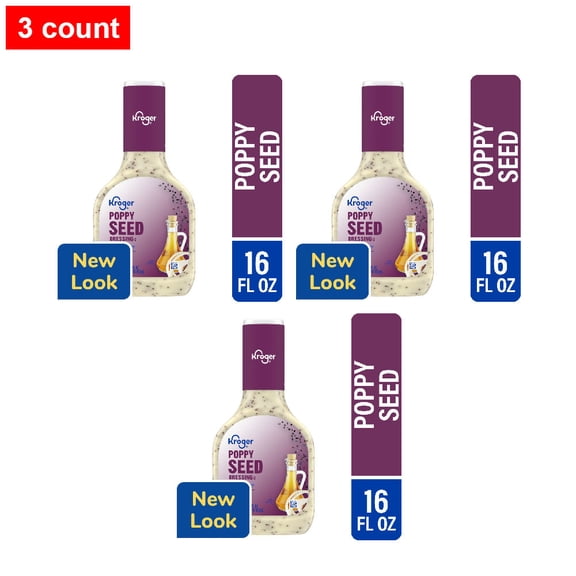 Kroger Poppy Seed Salad Dressing 16 fl oz - 3 count