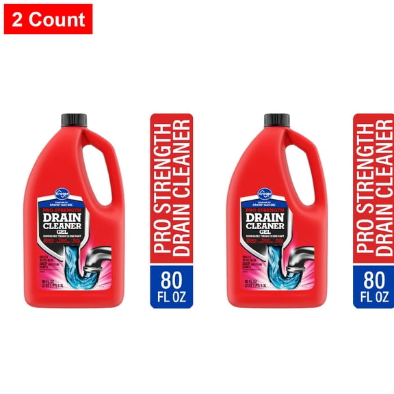 Kroger Pro Strength Drain Cleaner Gel 80 fl oz - 2 count