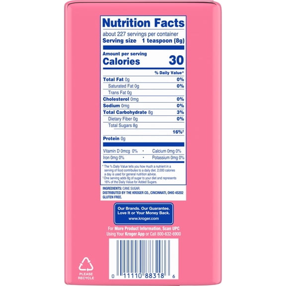 Kroger Pure Cane Granulated Sugar 4 lb - Pack of 1