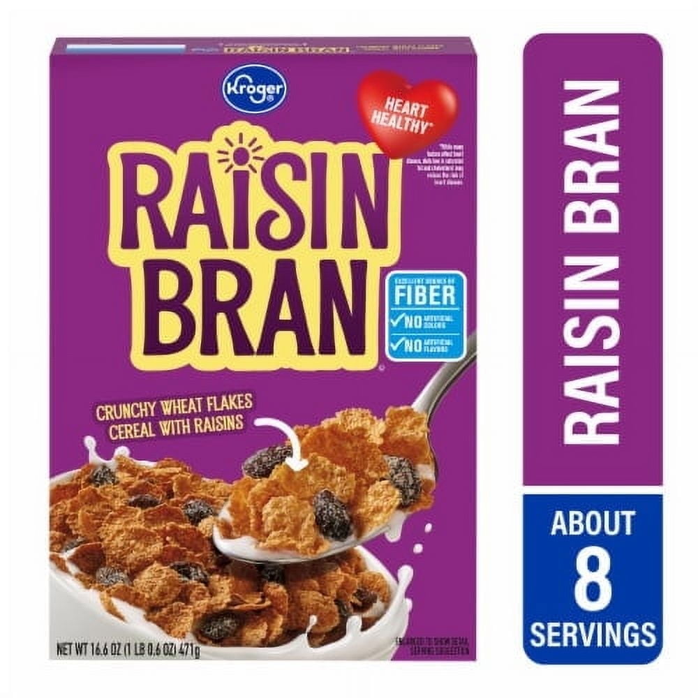 Kroger Rasin Bran Cereal 16.6 oz Pack of 3