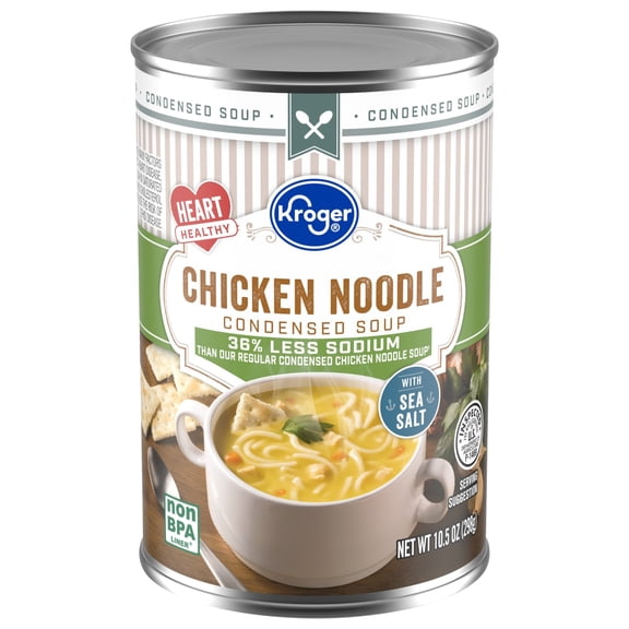 Kroger Reduced Sodium Chicken Noodle Condensed Soup 10.5 oz - Pack of 1