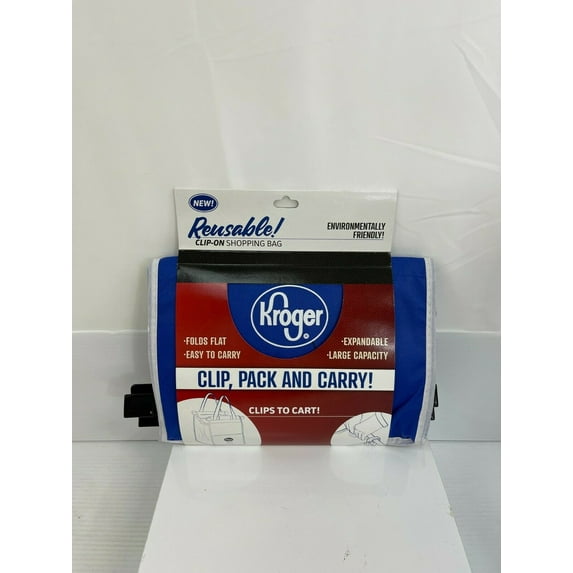 Kroger Reusable Clip-On Shopping Bag