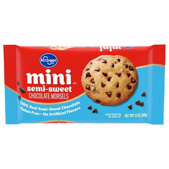 Kroger Semi Sweet Mini Chocolate Chips 12 oz - Pack of 1