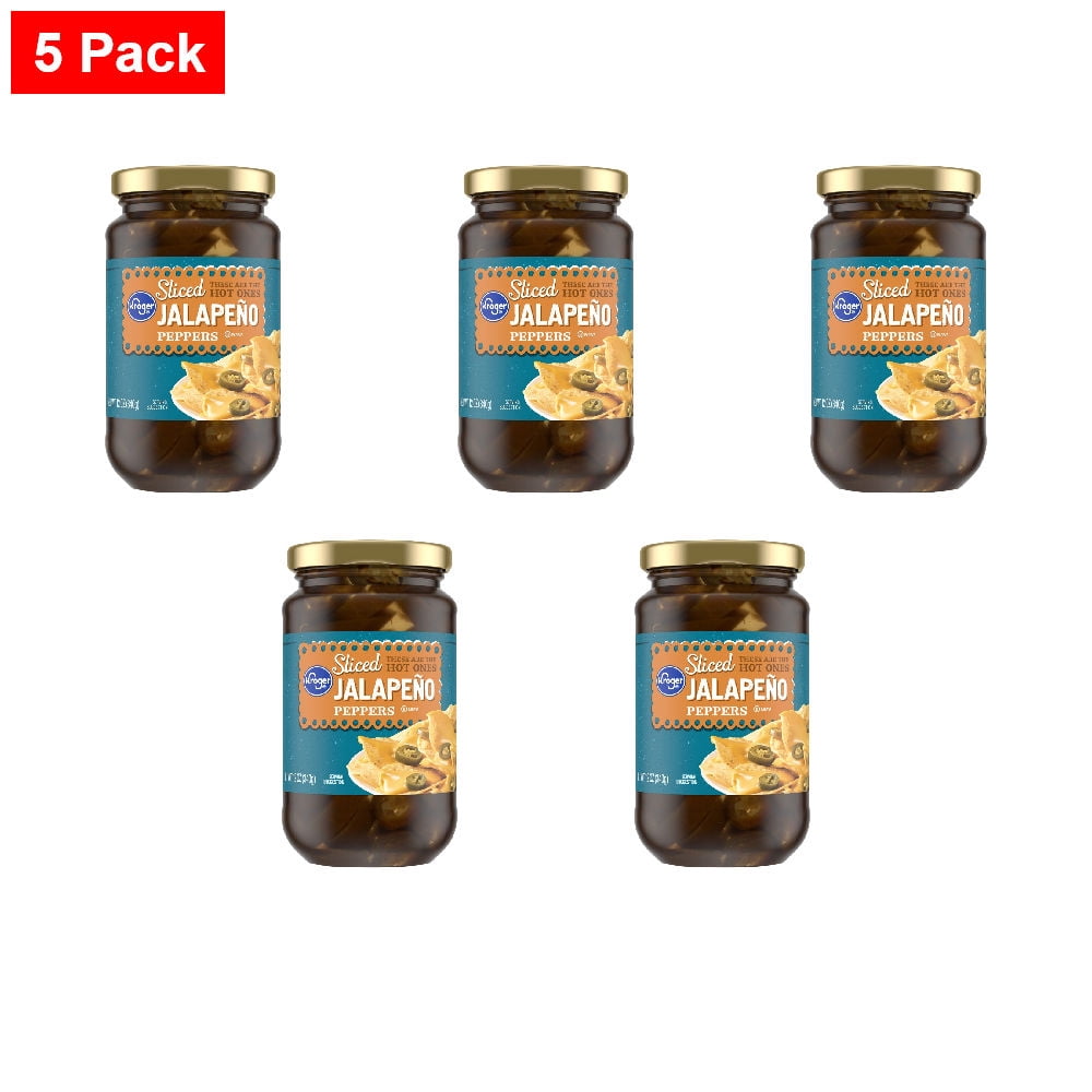 Kroger Sliced Jalapeno Peppers 12 oz - 5 Pack
