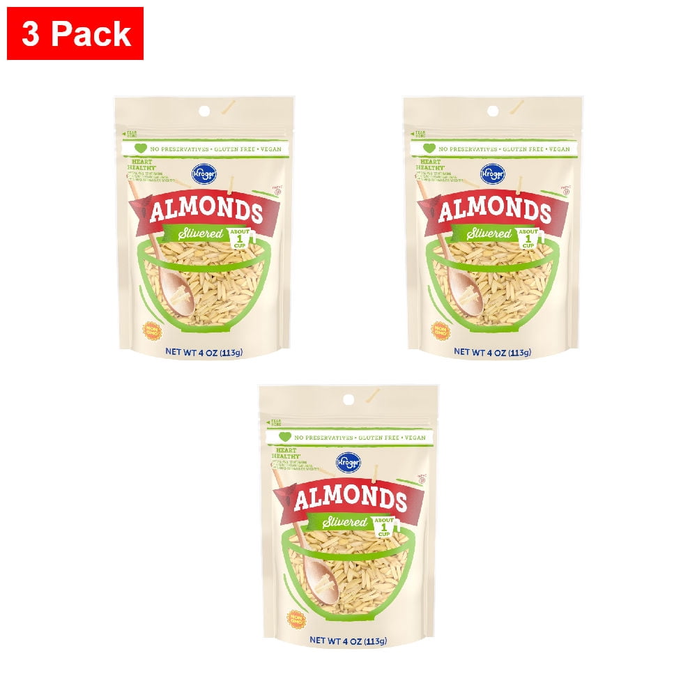 Kroger Slivered Almonds 4 oz - 3 Pack