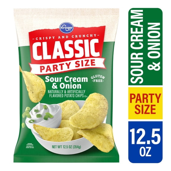 Kroger Sour Cream & Onion Potato Chips Party Size