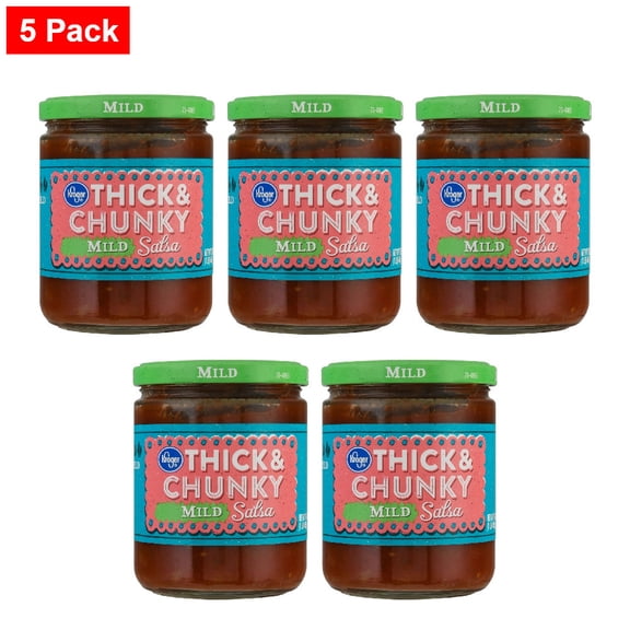 Kroger Thick & Chunky Mild Salsa 16 oz - 5 Pack