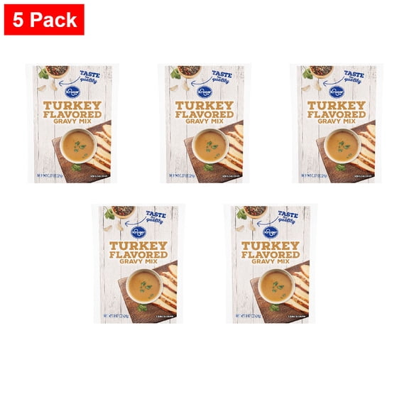 Kroger Turkey Flavored Gravy Mix 0.87 oz - 5 Pack