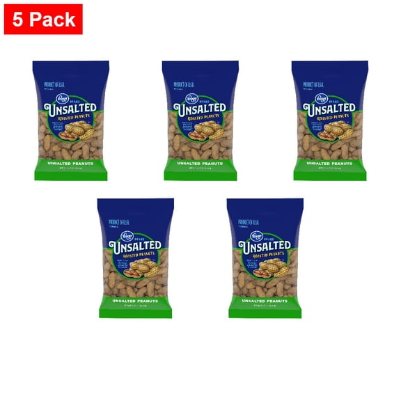 Kroger Unsalted In-Shell Peanuts 16 oz - 5 Pack