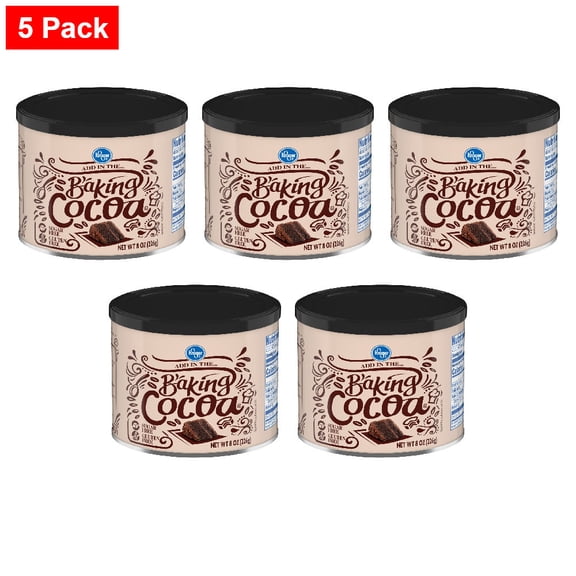 Kroger Unsweetened Baking Cocoa Powder 8 oz - 5 Pack