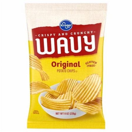 Kroger Wavy Potato Chips 8 oz