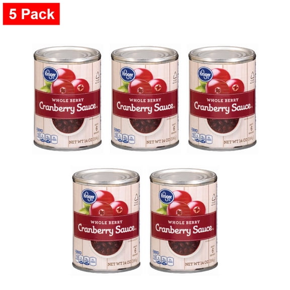 Kroger Whole Berry Cranberry Sauce 14 oz - 5 Pack