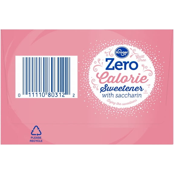 Kroger Zero Calorie Sweetener with Saccharin Packets 250 ct - Pack of 1