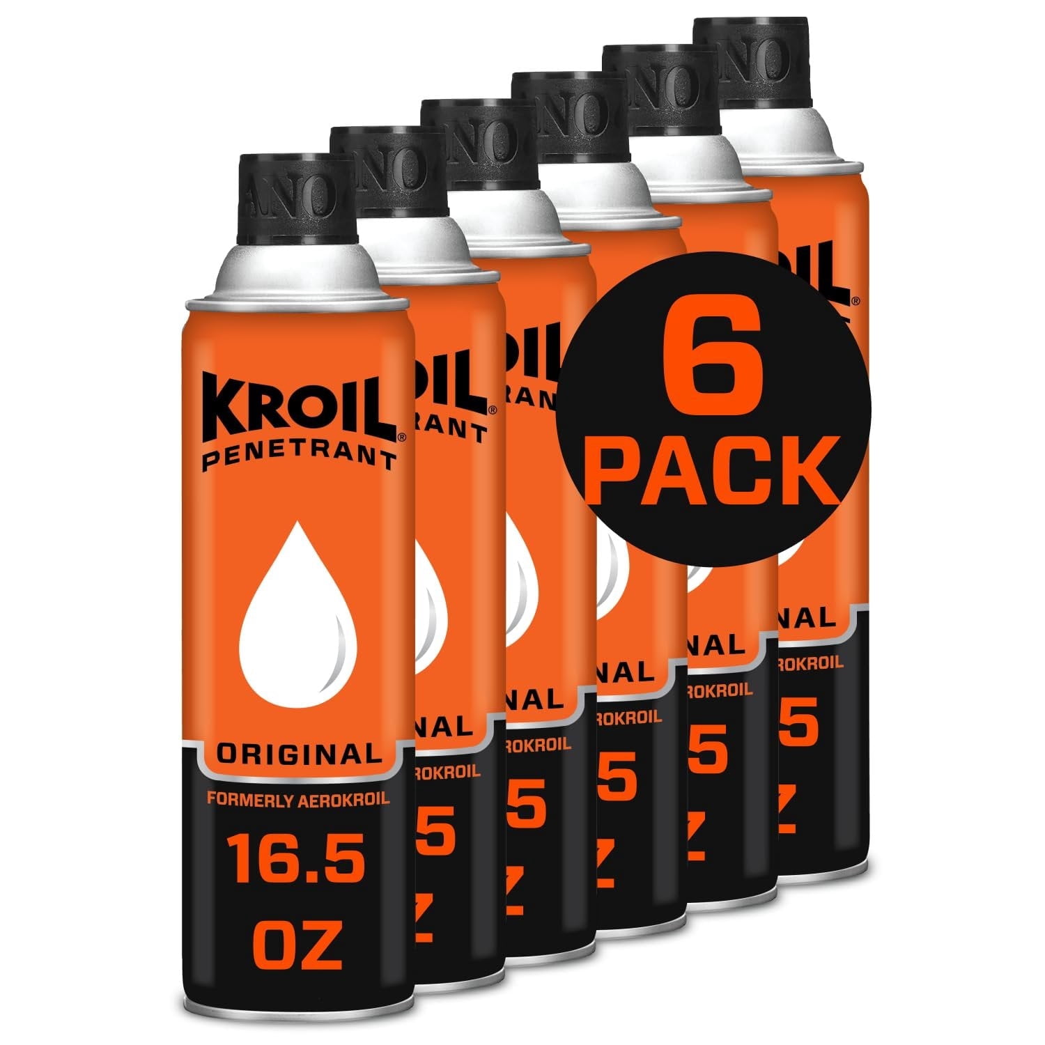 Kroil Original Penetrating Oil Aerosol Spray-16.5oz Can-Case of 6