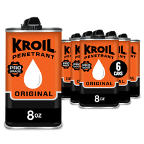 Kroil Original Penetrating Oil (Drip-8oz Can-Case of 6), Penetrant for Rusted Bolts, Metal, Hinges, Chains, Moving Parts