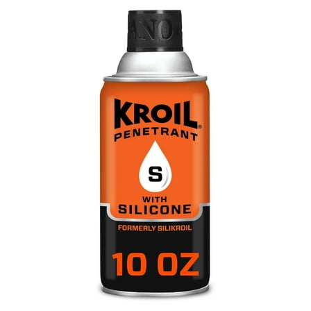 Kroil Penetrating Oil with Silicone (Aerosol Spray-10oz Can-Single), Penetrant for Rusted Bolts, Metal, Lubricant for Hinges, Chains, Moving Parts (SK102)