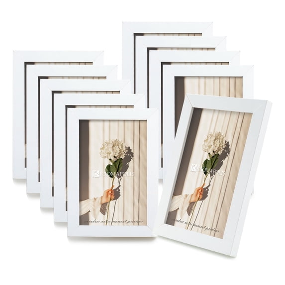 Small Photo Frame Set Kromapolis 4x6 Picture Frame Set of 10, Photo Frame with HD Plexiglass ...