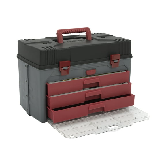 Krome Gun Center Toolbox Cleaning Kit, 66-Cleaning Tools, Black/Gray/Red