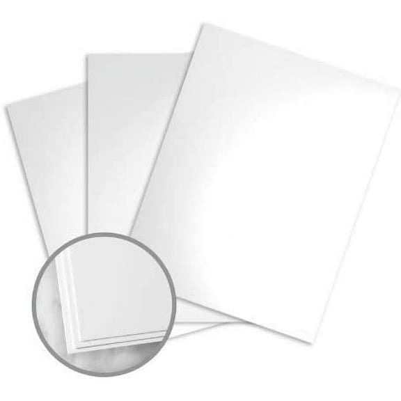 Kromekote White Paper - 8 1/2 x 11 in 12 pt Cover Glossy C/1S 200 per Package