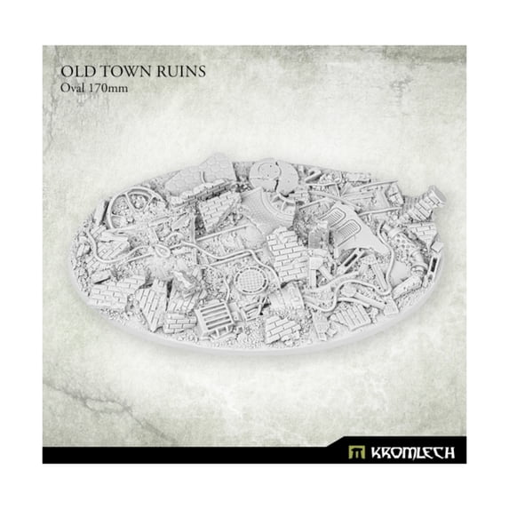 Kromlech 170mm Oval Bases - Old Town Ruins New