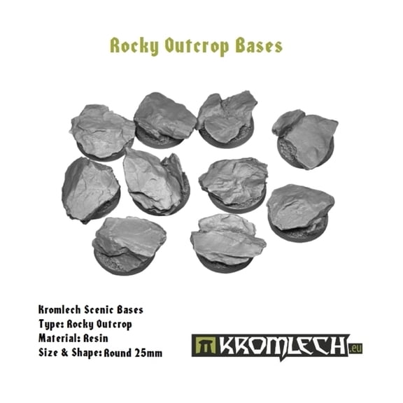 Kromlech 25mm Round Base - Rocky Outcropping New