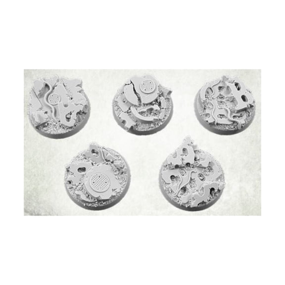 Kromlech 40mm Round Base - Concrete Slabs #3 New