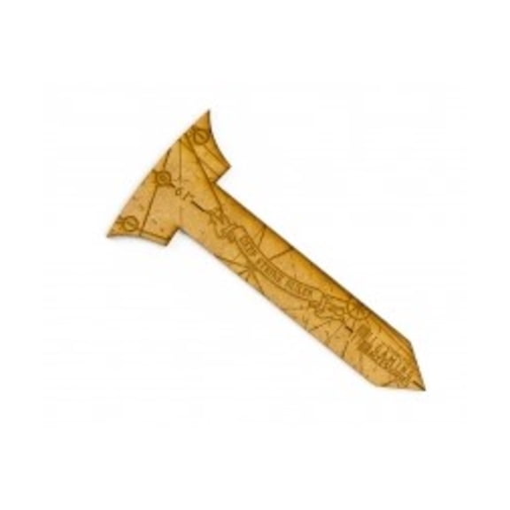 Kromlech Deep Strike Ruler Template 6 inch - Small Perimeter, HDF New