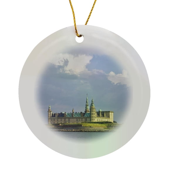 3drose, Kronborg Castle, Helsingor, Zealand, Denmark - Eu07 Dbn0045 - David Barnes, Circle Porcelain Ornament