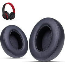 Krone Kalpasmos Studio 3 Replacement Ear Pads, Compatible with Beats Studio 2 & 3 Wired/Wireless/Model B0501/Model B0500 Headphone, Protein Leather & Memory Foam, Black