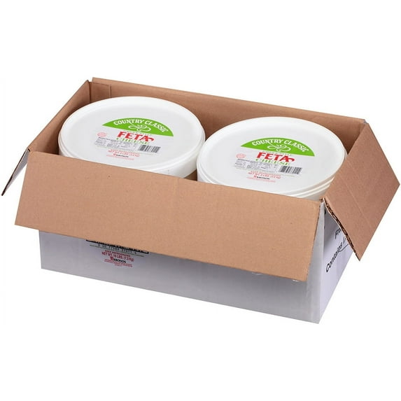 Krono Country Classic Feta Cheese, 8 Pound -- 2 pails.