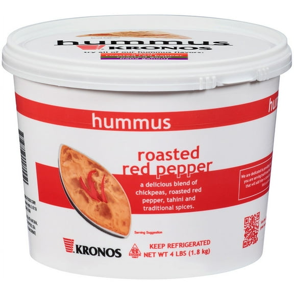 Krono Roasted Red Bell Pepper Hummus, 4 Pound -- 2 per case.