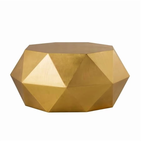 Kronos Coffee Table, Brass