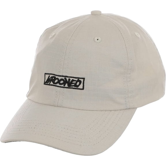 Krooked Moonsmile Script Adjustable Hat Natural/Black