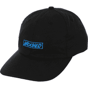 Krooked Moonsmile Script Skate HAT - Adjustable Black/Blue