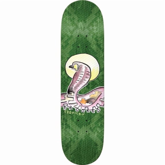 Krooked Skateboards Eddie Cernicky Snake Board Skateboard Deck - 8.62" x 32.56" (Deck Only)