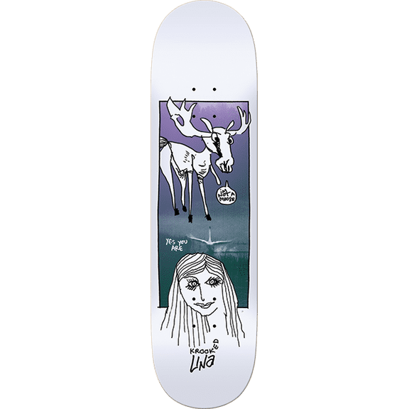 Krooked Una Debate Skateboard Deck 8.38