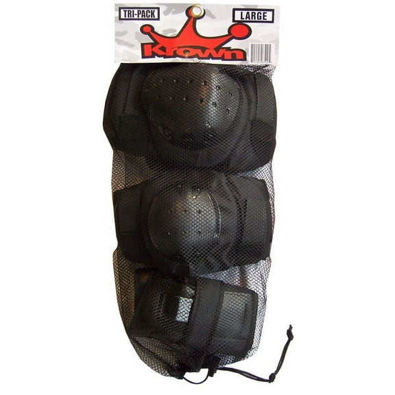 Krown Action Tri-Pack Skateboard Pads Large