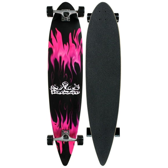 Krown Pintail Longboard Purple Flame 9" x 43"