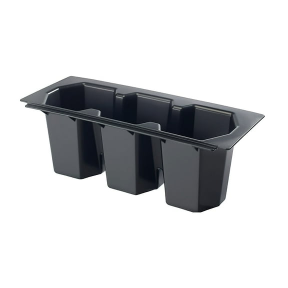 Krowne 30-550 Three Compartment Bottle Wells for Ice Bins