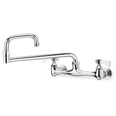 Krowne 12-818L - Silver Series 8"" Center Wall Mount Faucet 18"" Jointed Spout