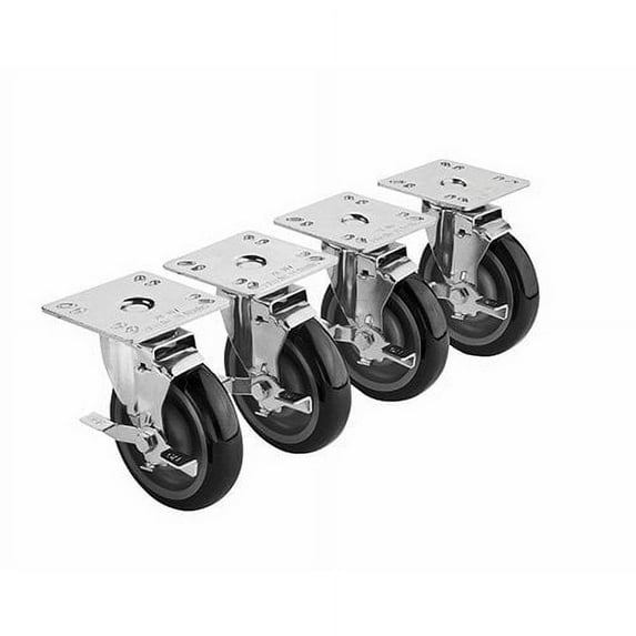 Krowne Metal 28-111S Krowne Plate Caster Swivel W/Brake