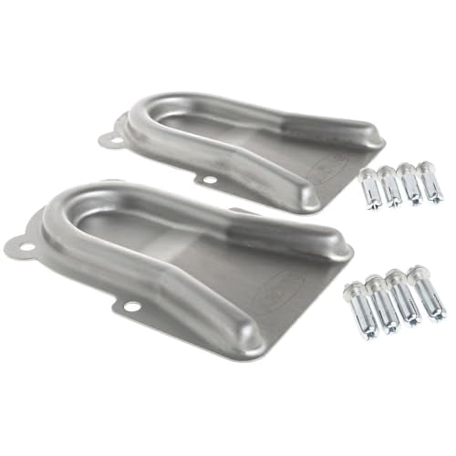 Krowne Metal Caster Positioning Chocks - Stainless Steel Pack Of 2 For Kitchen Equipment (28-200)