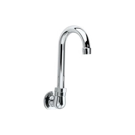 Krowne Royal Series Single Hole Wall Mount Faucet, 3-1/2" Gooseneck Spout, 16-140L
