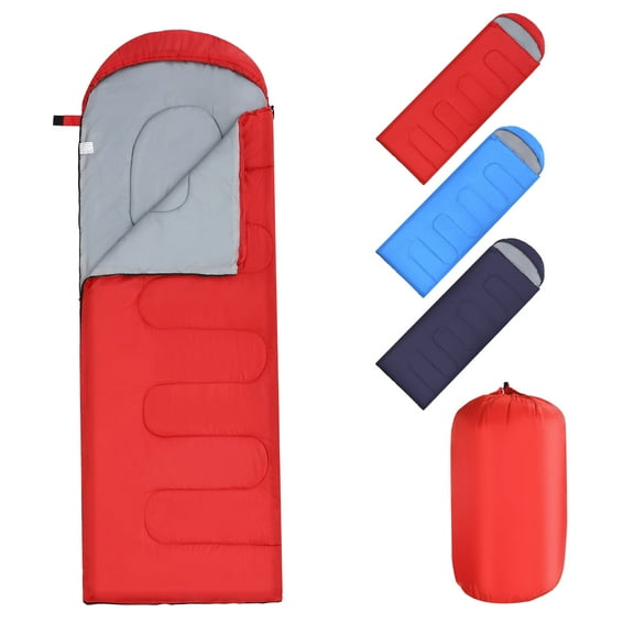 Kroyicegears Sleeping Bag for Camping -Backpacking Lightweight Sleeping Bag for Adult - 1.3 kg Red
