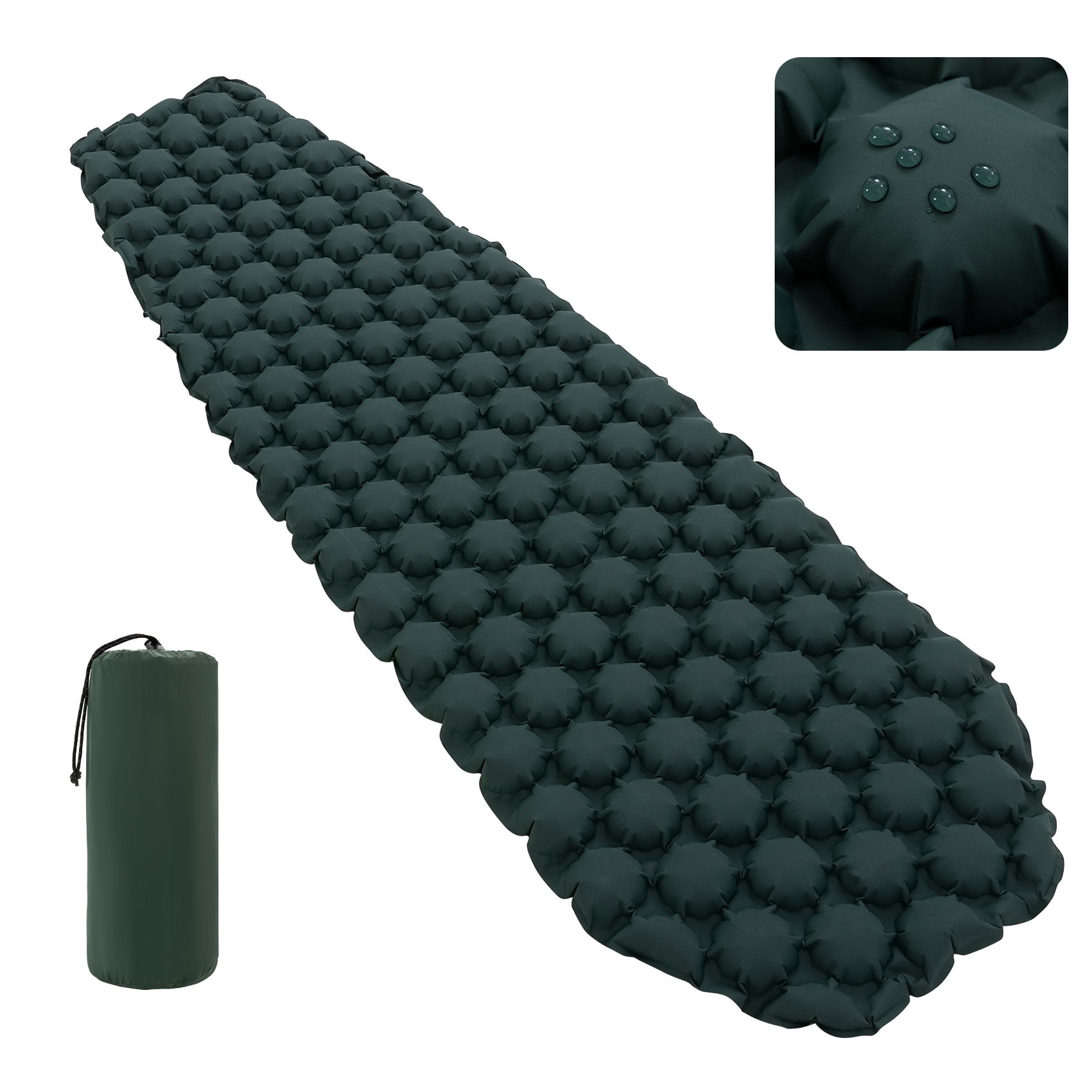 Intex Inflatable Camping Mat, 4in Thick Sleeping Pad for