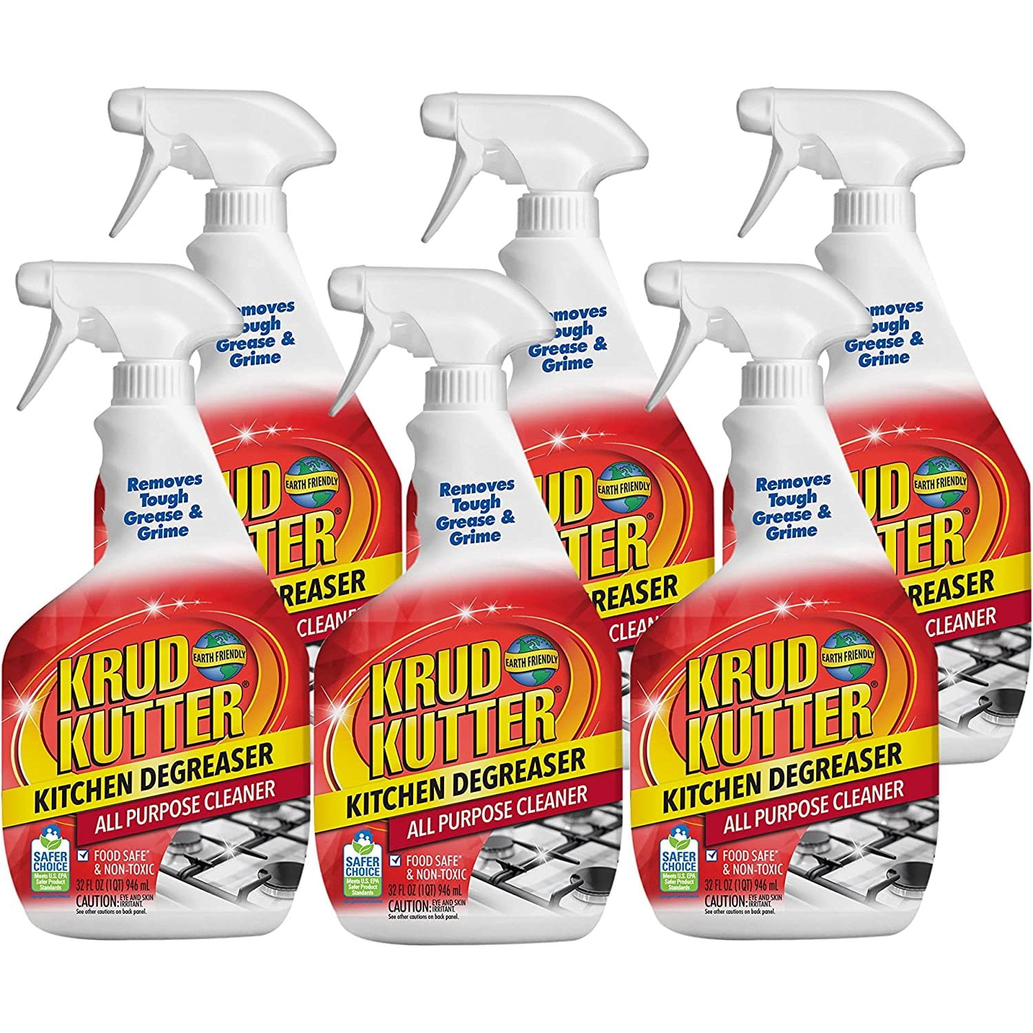 Krud Kutter 3053736PK Kitchen Degreaser All Purpose Cleaner, Clear